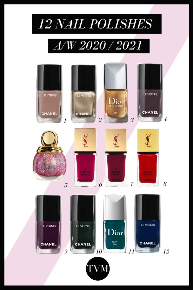 Fall is here! Ready to exchange the pastel spring colours for some fall ones? Here you will find the best 12 nail polishes for this A/W 2020!