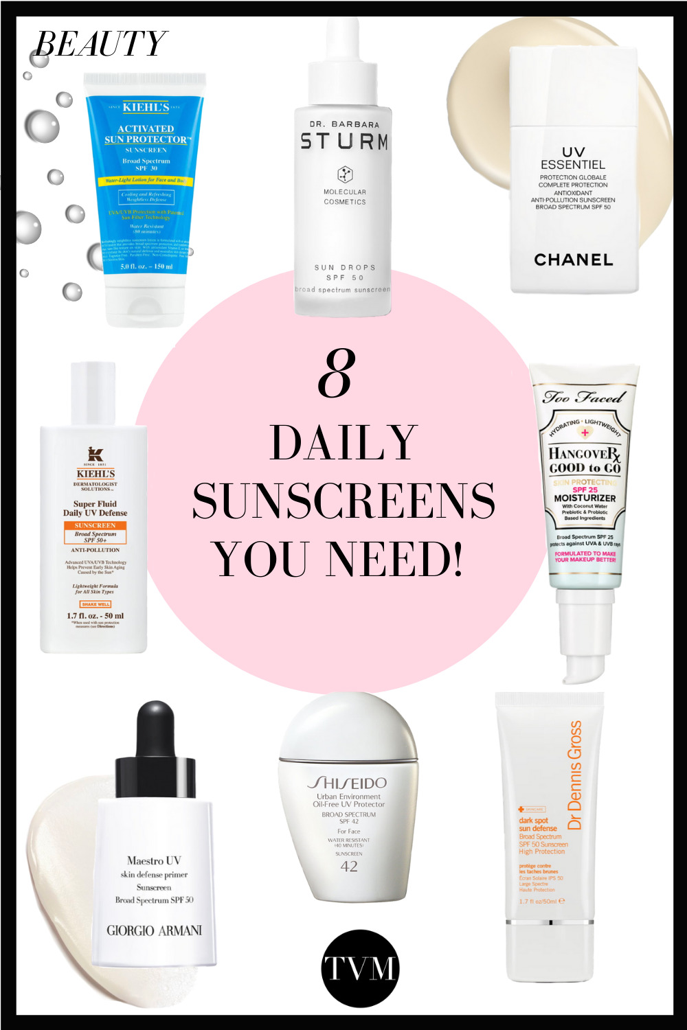 Sunscreen is super important! Do you know that you should use it all year? Here you will find 8 sunscreens to use daily and all year!