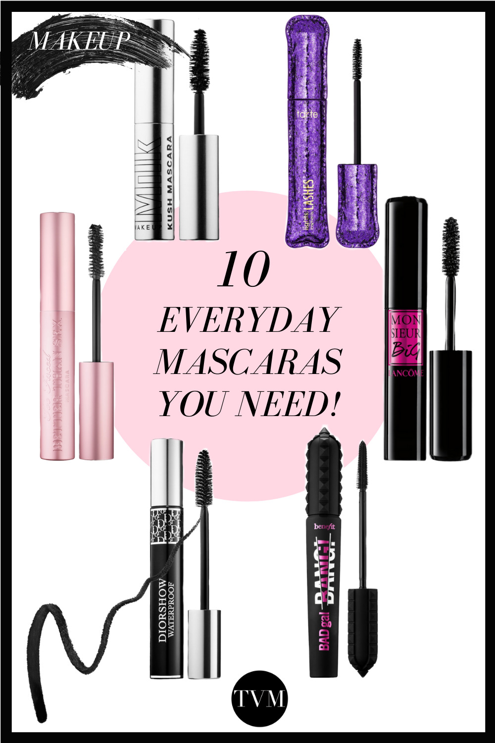 Mascaras are a must-have! You can skip every step but the mascara! Here you will find a selection of the 10 everyday mascaras you need!
