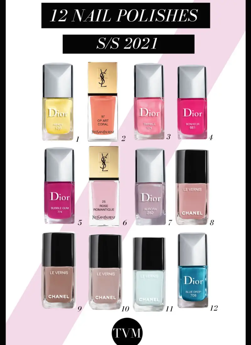 12 NAIL POLISHES FOR S/S 2021