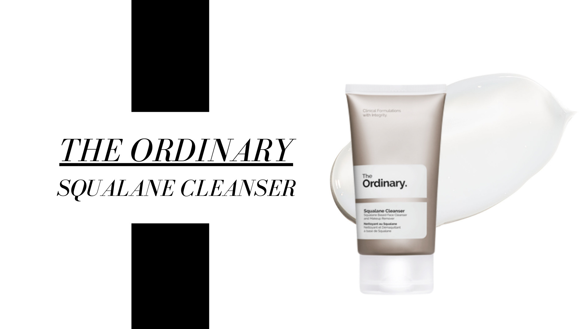 This cleanser from The Ordinary is absolutely amazing. It has a cream formula that melts and transforms in oil, making the cleansing so gentle and moisturizing! This cleanser works with all skin types, which is always nice! Plus, this product is also vegan, cruelty-free, and gluten-free.