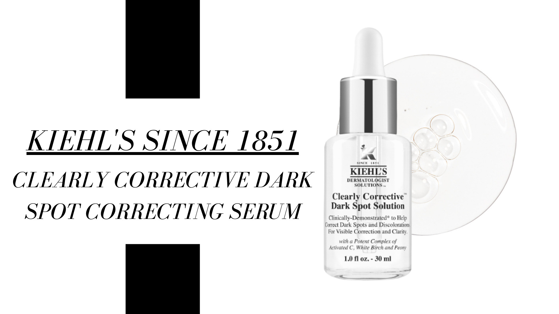 Another great serum is this one from Kiehl's. It is ideal for normal, dry, combination, and oily skin, which is always nice. This lightweight brightening face serum is formulated with a potent form of vitamin C, salicylic acid, and peony extract to help visibly reduce hyperpigmentation, dark spots, and post-acne marks.