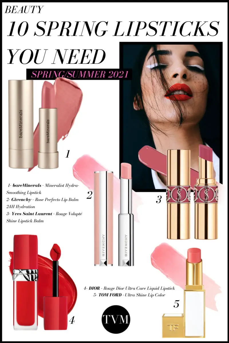 Nothing will ever substitute a famous statement lipstick. I've gathered my top 10 lipsticks for spring! In this article will dive into 5 categories of lipsticks that you have to have this S/S 2021!