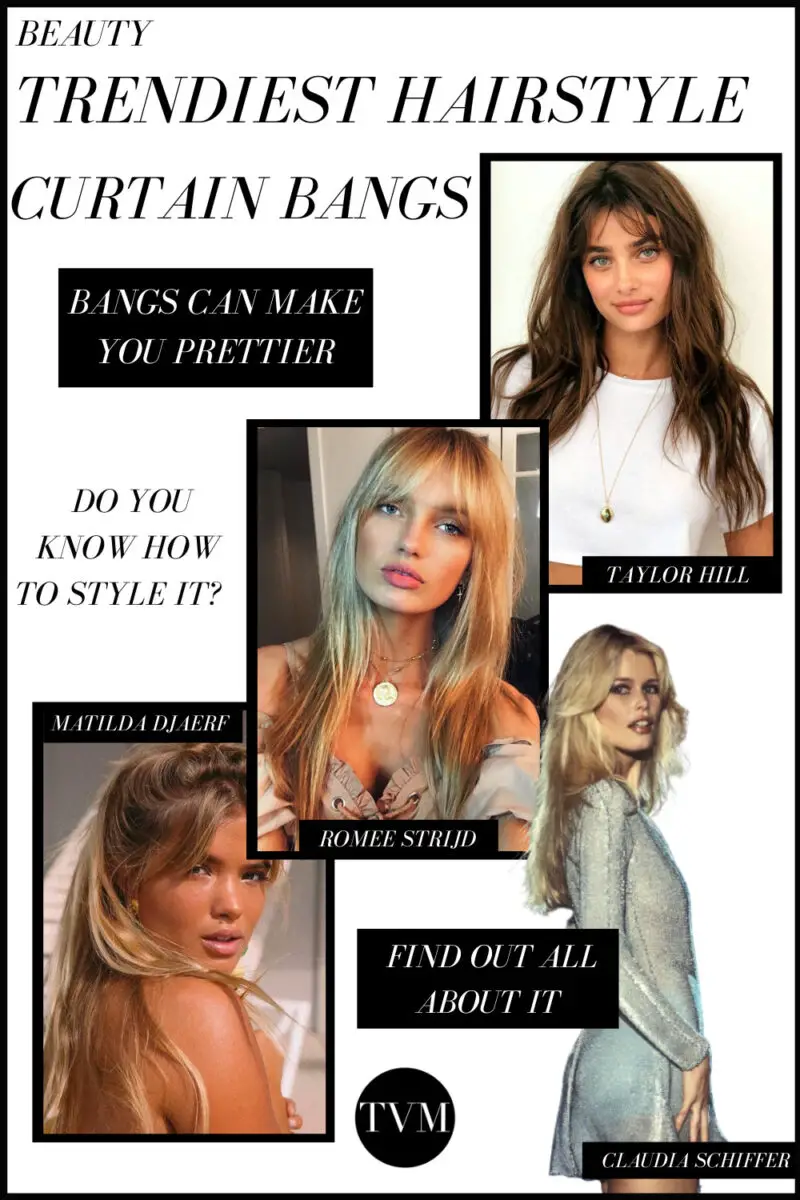 Curtain Bangs is the trendiest hairstyle of the season and even the year! This hairstyle has a lot of benefits that you might not know! For example, it can correct some face features that you dislike. Isn't that awesome? Here you will find all about curtain bangs, how to style them, and rock the trendiest hairstyle!